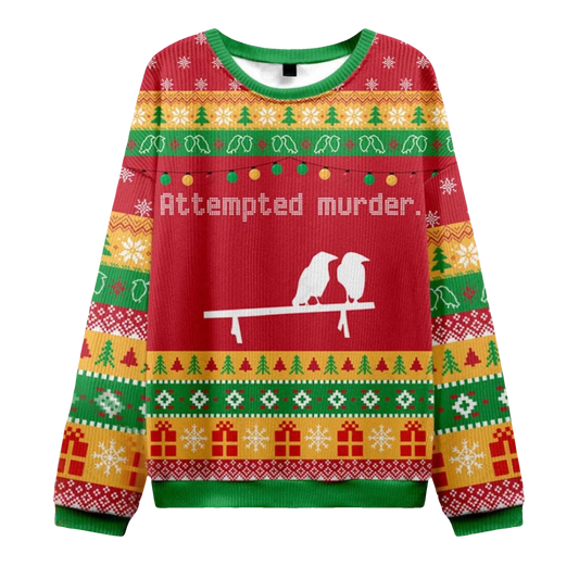 2026 Attempted Murder Ugly Christmas Sweater - Moonbestprint