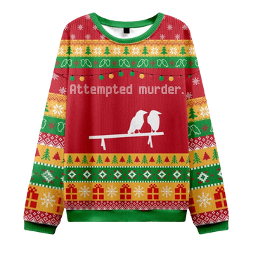 2026 Attempted Murder Ugly Christmas Sweater - Moonbestprint