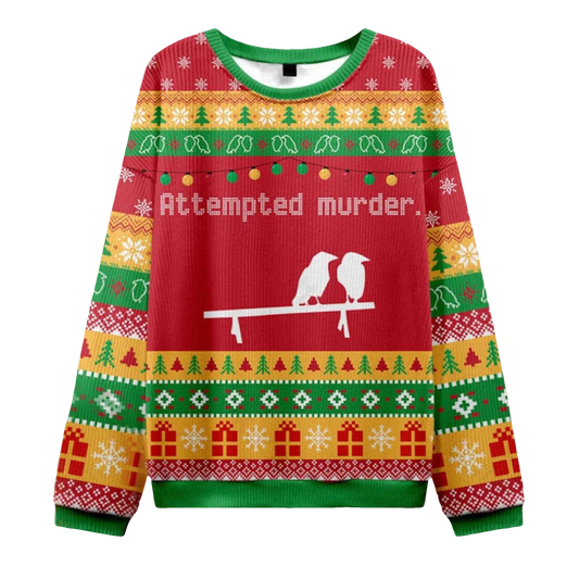 2026 Attempted Murder Ugly Christmas Sweater - Moonbestprint