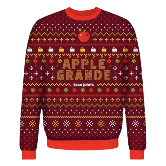2026 Apple Grande Taco Johns Ugly Christmas Sweater - Moonbestprint