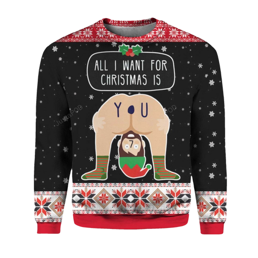 2026 All I Want For Christmas Is You Christmas Ugly Sweater - Moonbestprint