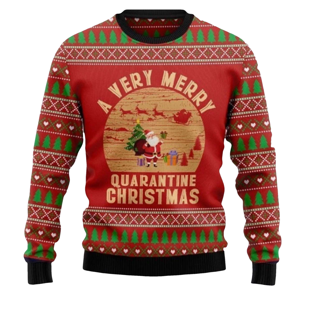2026 A Very Merry Quarantine Christmas Ugly Christmas Sweater - Moonbestprint