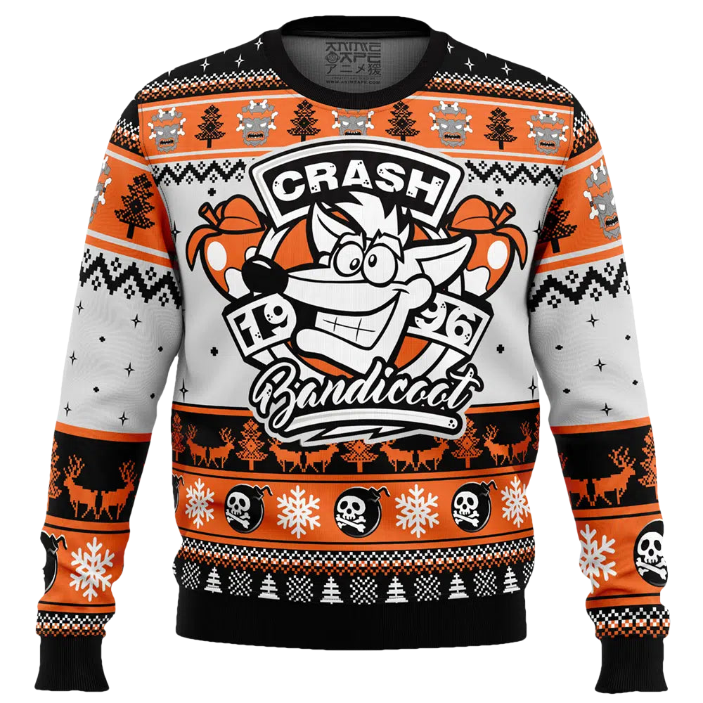 1996 Bandicoot Crash Bandicoot Ugly Christmas Sweater - Moonbestprint
