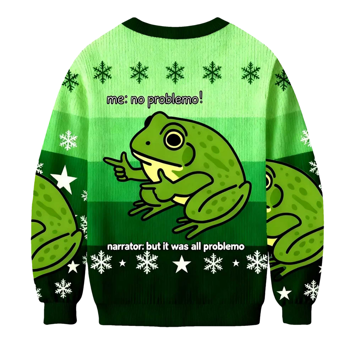 2026  Frog Me No Problemo Narrator But It Was All Problemo Christmas Ugly Sweater - Moonbestprint