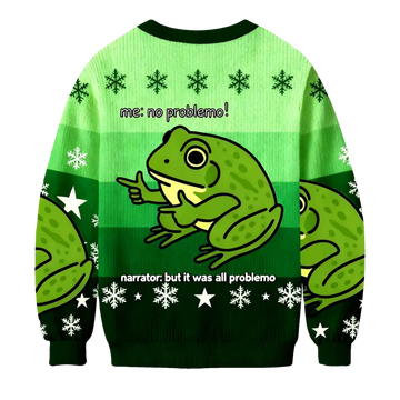 2026  Frog Me No Problemo Narrator But It Was All Problemo Christmas Ugly Sweater - Moonbestprint