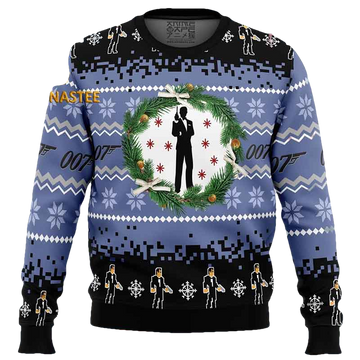 007 James Bond Christmas Holiday Gift Ugly Sweater - Moonbestprint