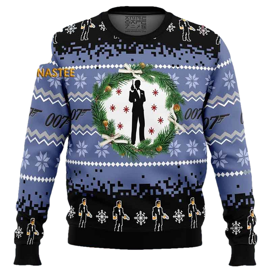 007 James Bond Christmas Holiday Gift Ugly Sweater - Moonbestprint
