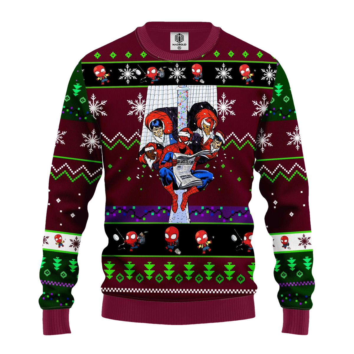 Santa Spiderman Ugly Christmas Sweater- Best Christmas Gifts 2026 - Moonbestprint