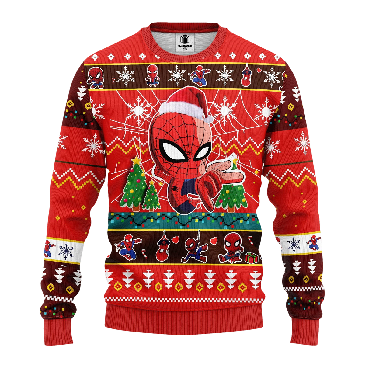Spiderman Chibi Ugly Christmas Sweater- Best Christmas Gifts 2026 - Moonbestprint