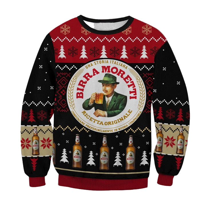 Birra Moretti Beer Ugly Christmas Sweater 2022 ? Usalast