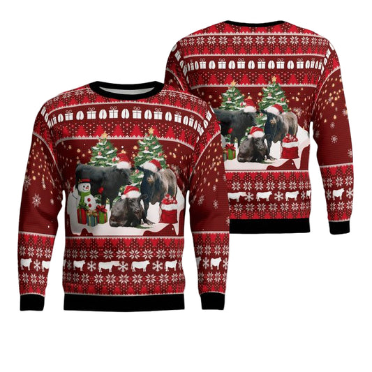 Black Angus Cattle Sweater 3D ? 1F41 ? Usalast
