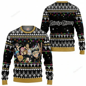 Black Bull Ugly Christmas Sweater And Hoodie Black Clover Anime Xmas Gift ? Usalast