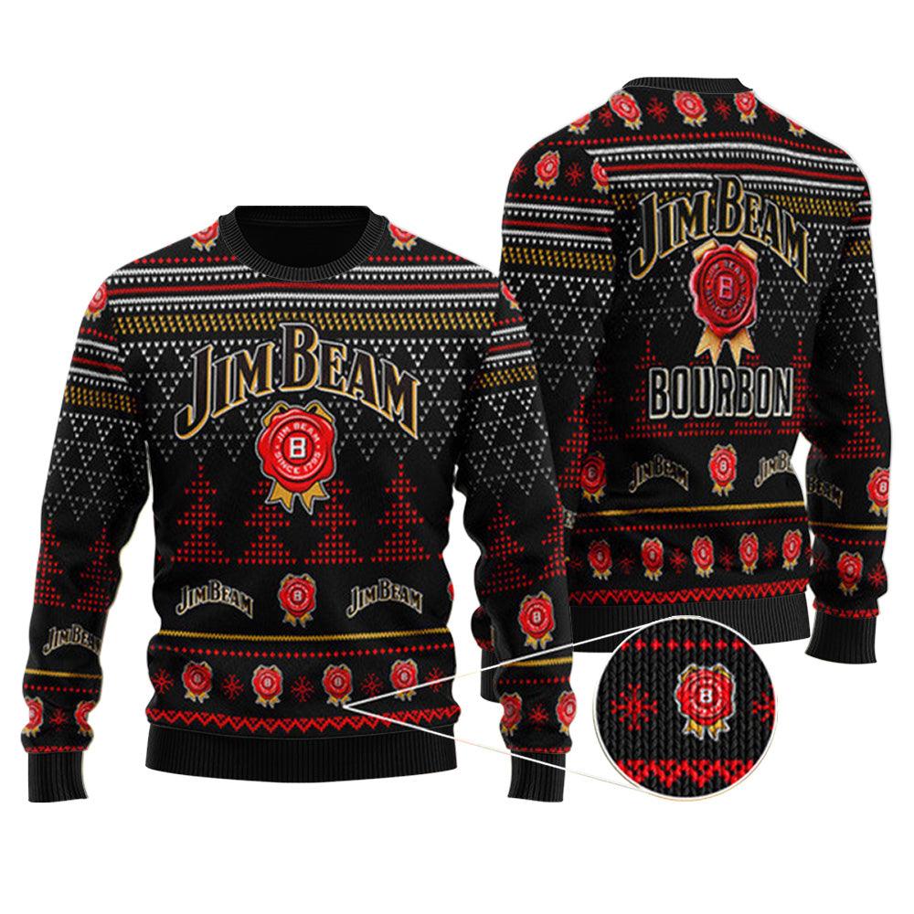 Black Jim Beam Christmas Ugly Sweater – Moonbestprint