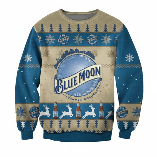 Blue Moon Beer Ugly Christmas Sweater 2022 ? Usalast