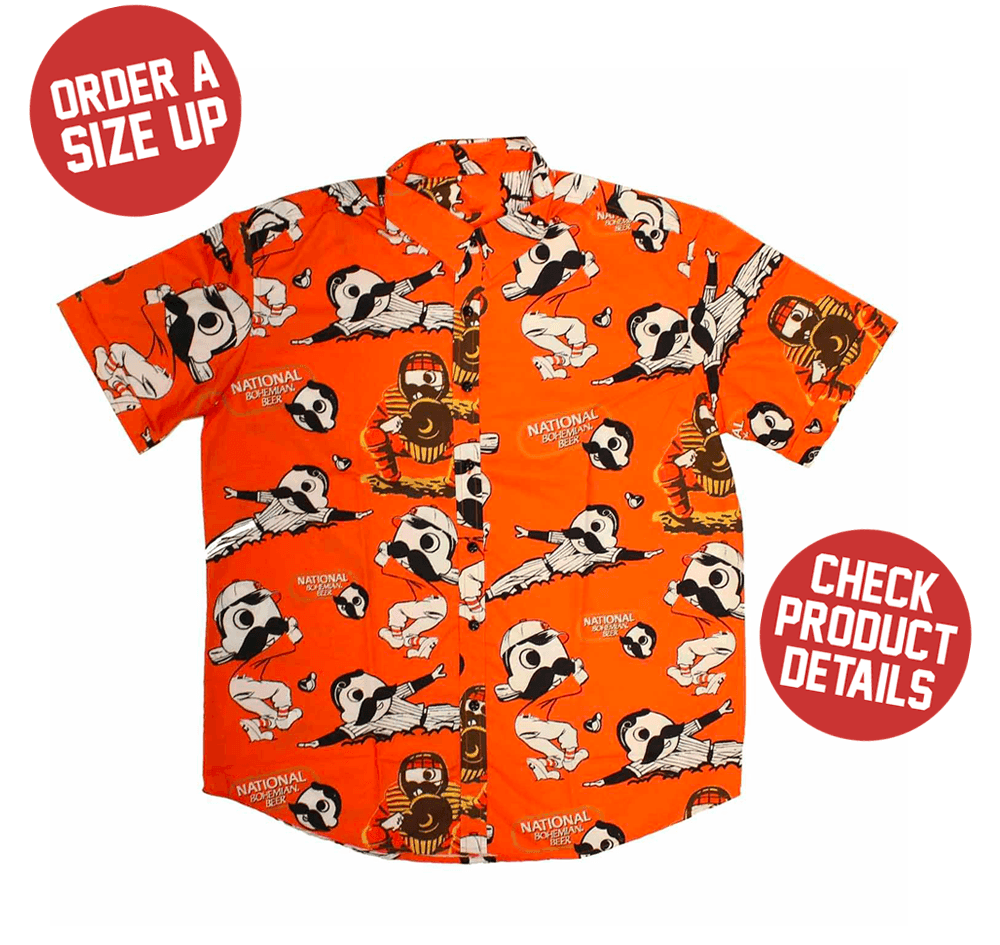 Natty Boh Baseball Players (Orange) / Hawaiian Shirt – Moonbestprint