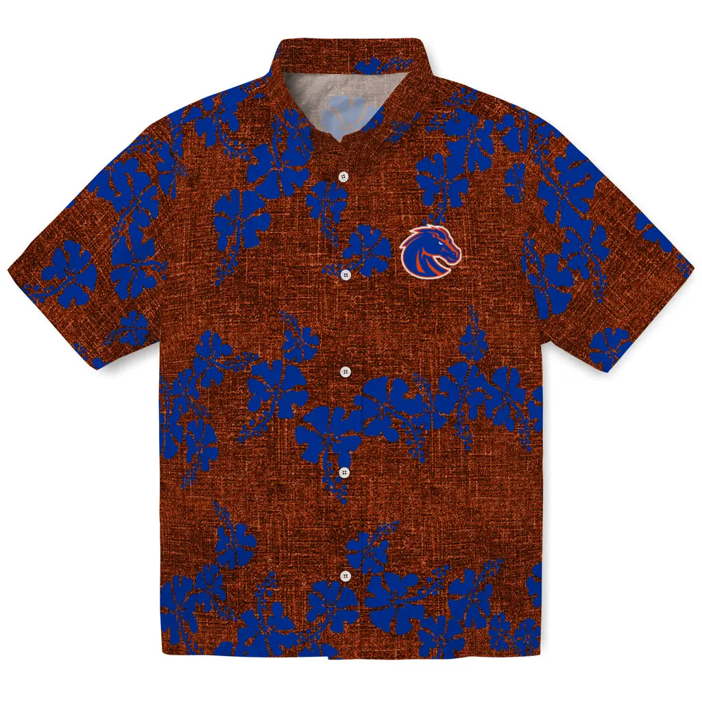 Boise State Broncos Hawaiian Shirt - 50th State Flower | Moonbestprint