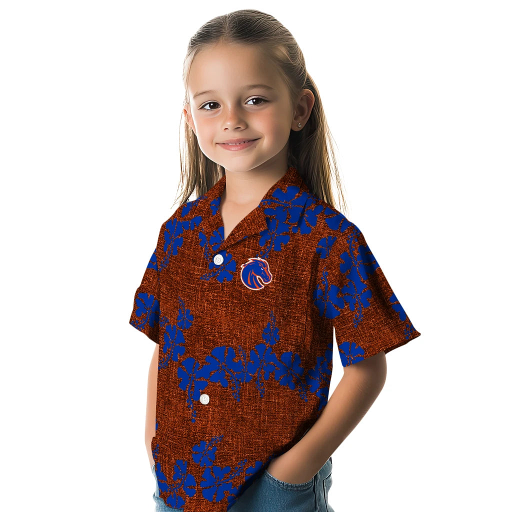 Boise State Broncos Hawaiian Shirt - 50th State Flower | Moonbestprint