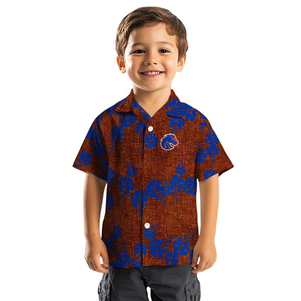 Boise State Broncos Hawaiian Shirt - 50th State Flower | Moonbestprint
