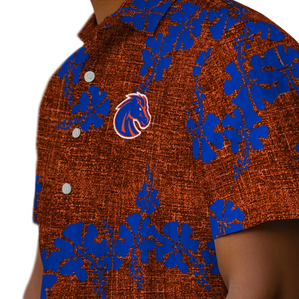 Boise State Broncos Hawaiian Shirt - 50th State Flower | Moonbestprint