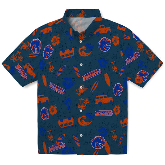 Boise State Broncos Hawaiian Shirt - Beach Vibe | Moonbestprint