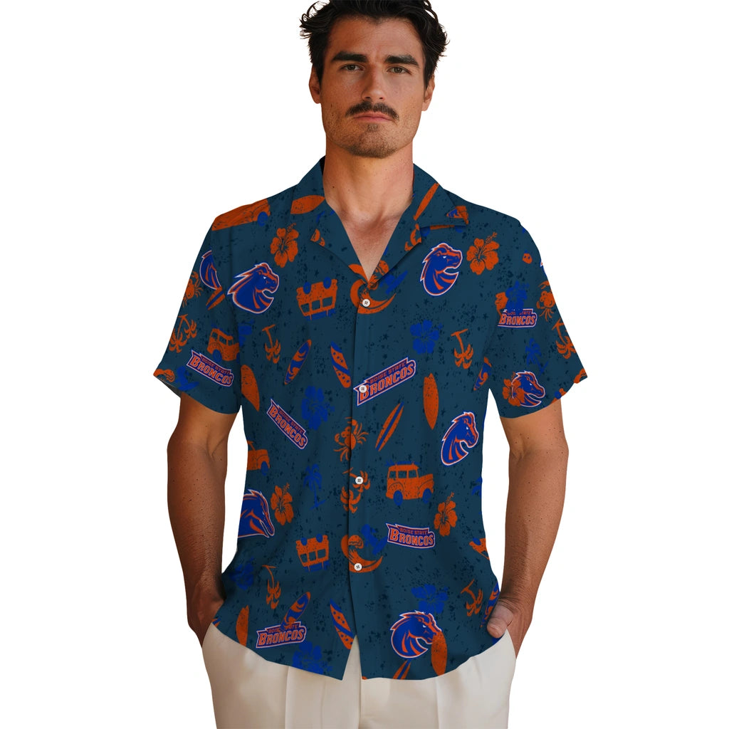 Boise State Broncos Hawaiian Shirt - Beach Vibe | Moonbestprint