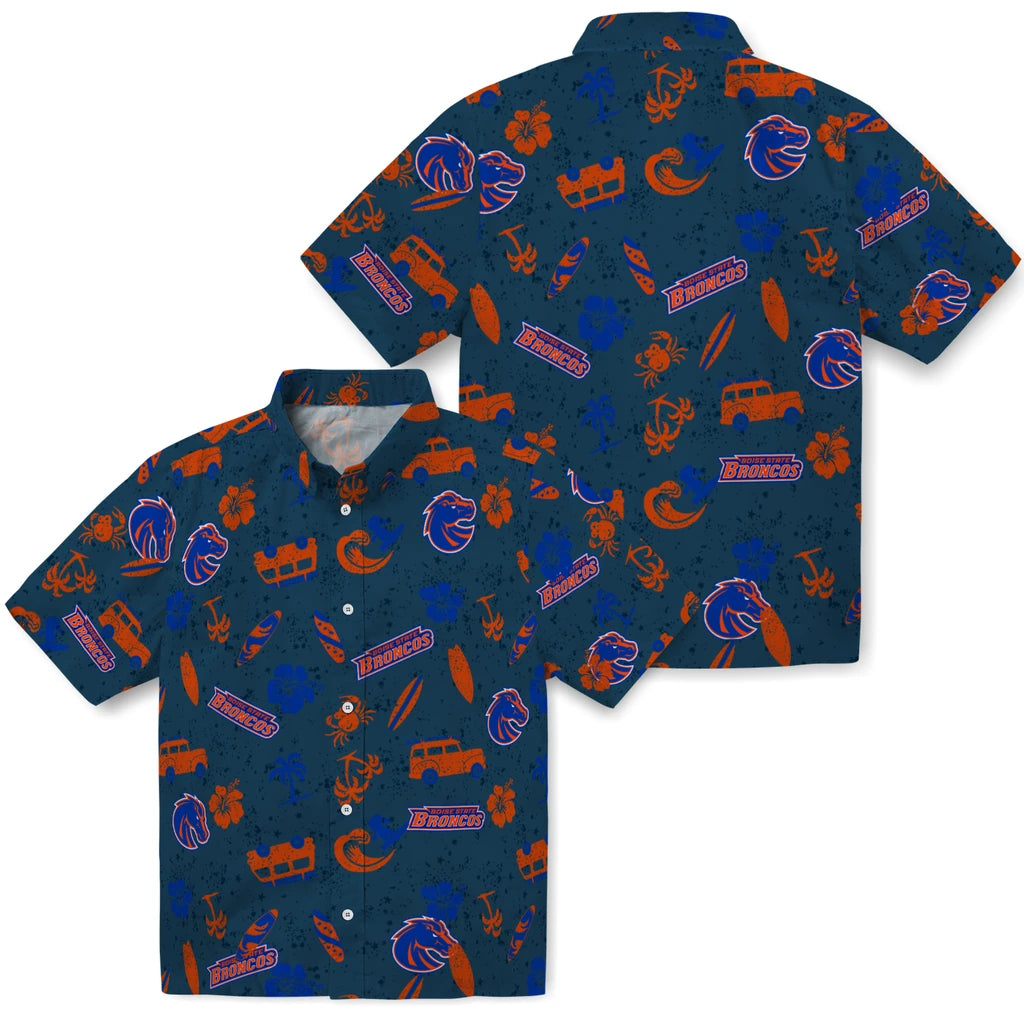 Boise State Broncos Hawaiian Shirt - Beach Vibe | Moonbestprint