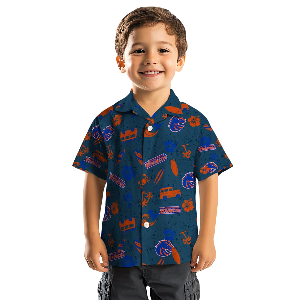 Boise State Broncos Hawaiian Shirt - Beach Vibe | Moonbestprint