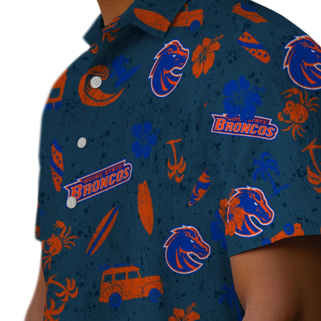 Boise State Broncos Hawaiian Shirt - Beach Vibe | Moonbestprint