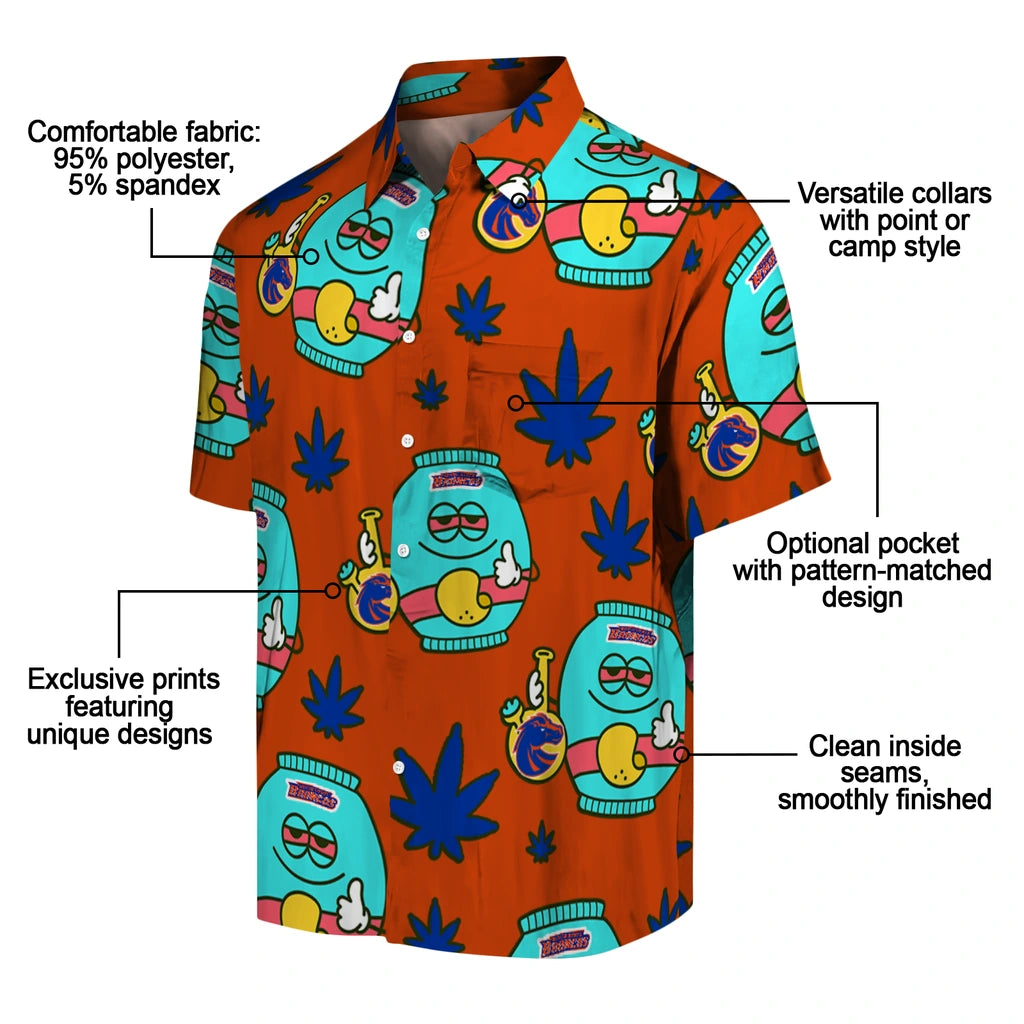 Boise State Broncos Hawaiian Shirt - Chill Vibe | Moonbestprint
