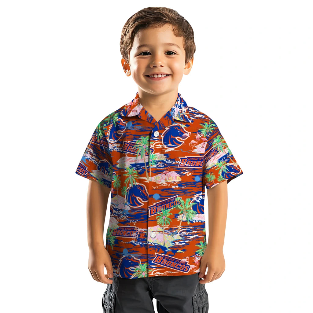 Boise State Broncos Flamingo Retreat 2026 Hawaiian Shirt – Moonbestprint