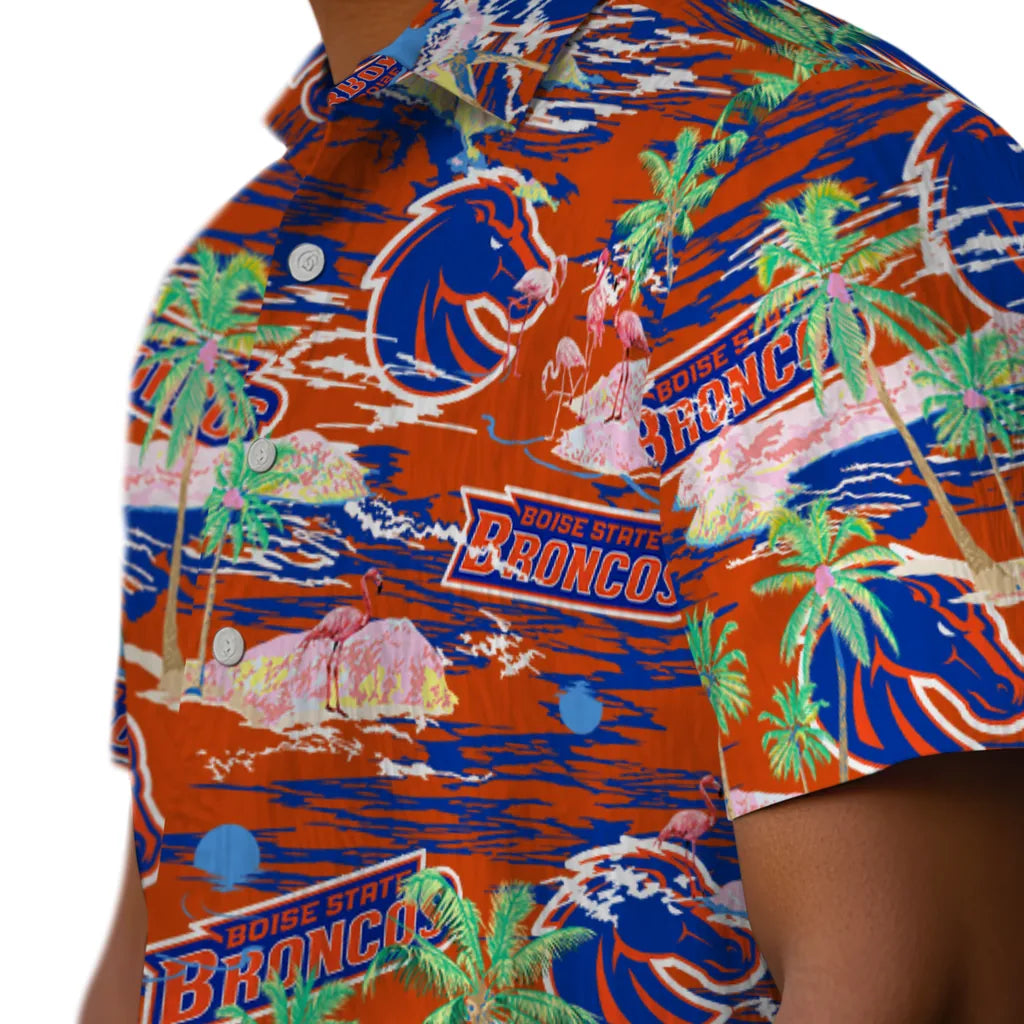 Boise State Broncos Flamingo Retreat 2026 Hawaiian Shirt – Moonbestprint