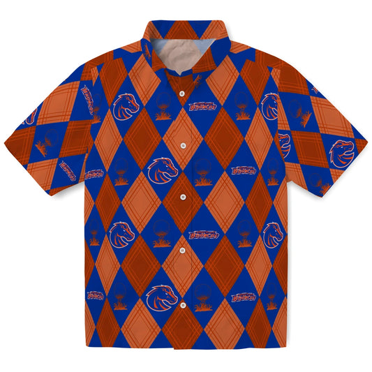 Boise State Broncos Hawaiian Shirt - Golfing Plaid | Moonbestprint