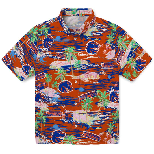 Boise State Broncos Hawaiian Shirt - Hawaii Island | Moonbestprint