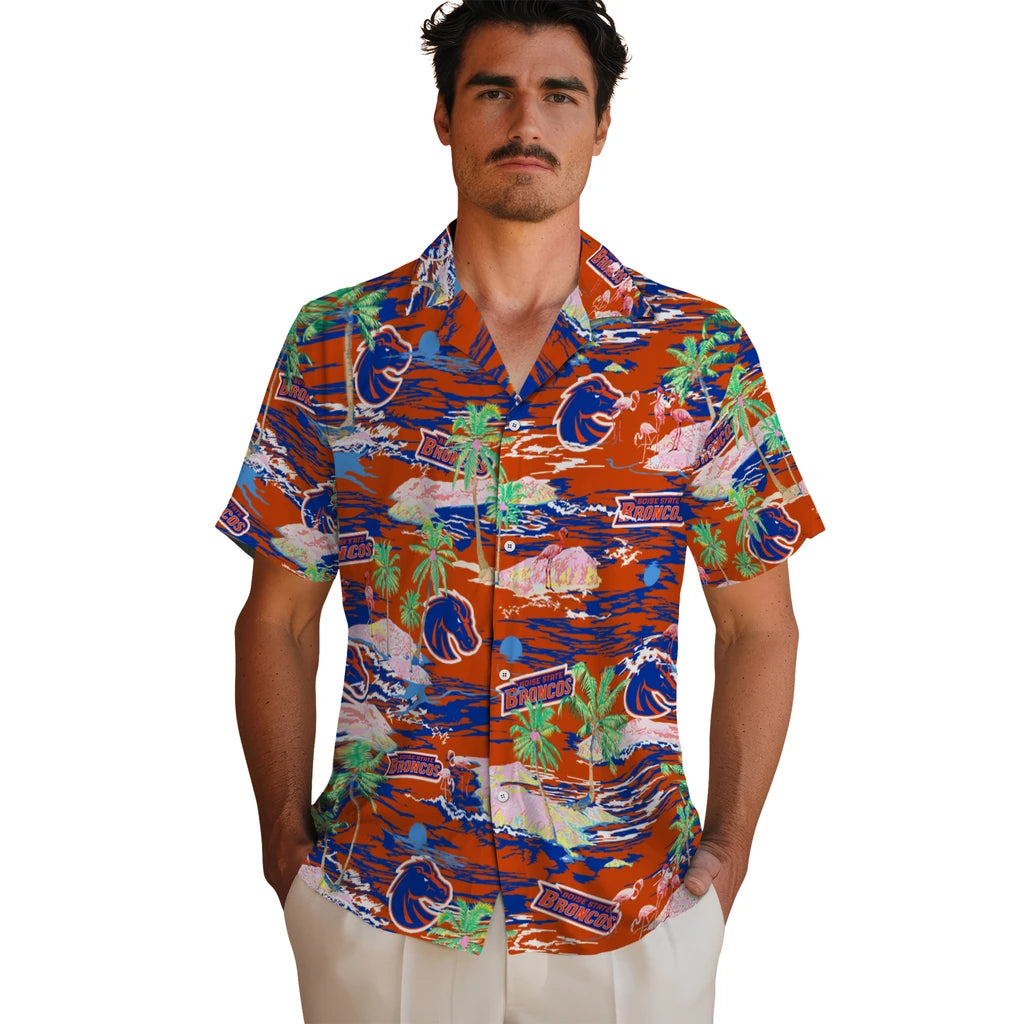 Boise State Broncos Hawaiian Shirt - Hawaii Island | Moonbestprint