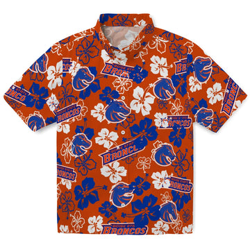 Boise State Broncos Hibiscus Bloom Hawaiian Shirt – Moonbestprint