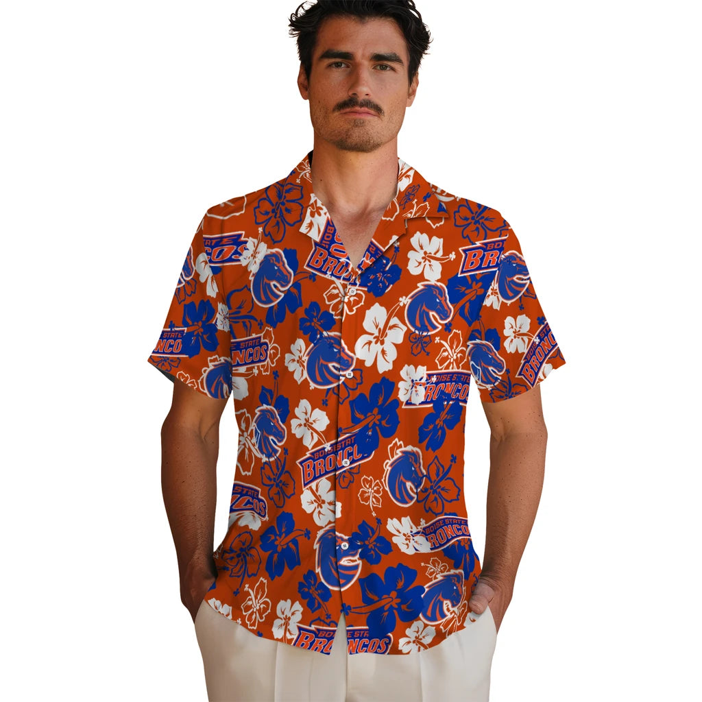 Boise State Broncos Hibiscus Bloom Hawaiian Shirt – Moonbestprint