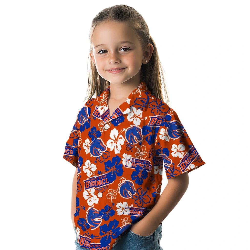 Boise State Broncos Hibiscus Bloom Hawaiian Shirt – Moonbestprint