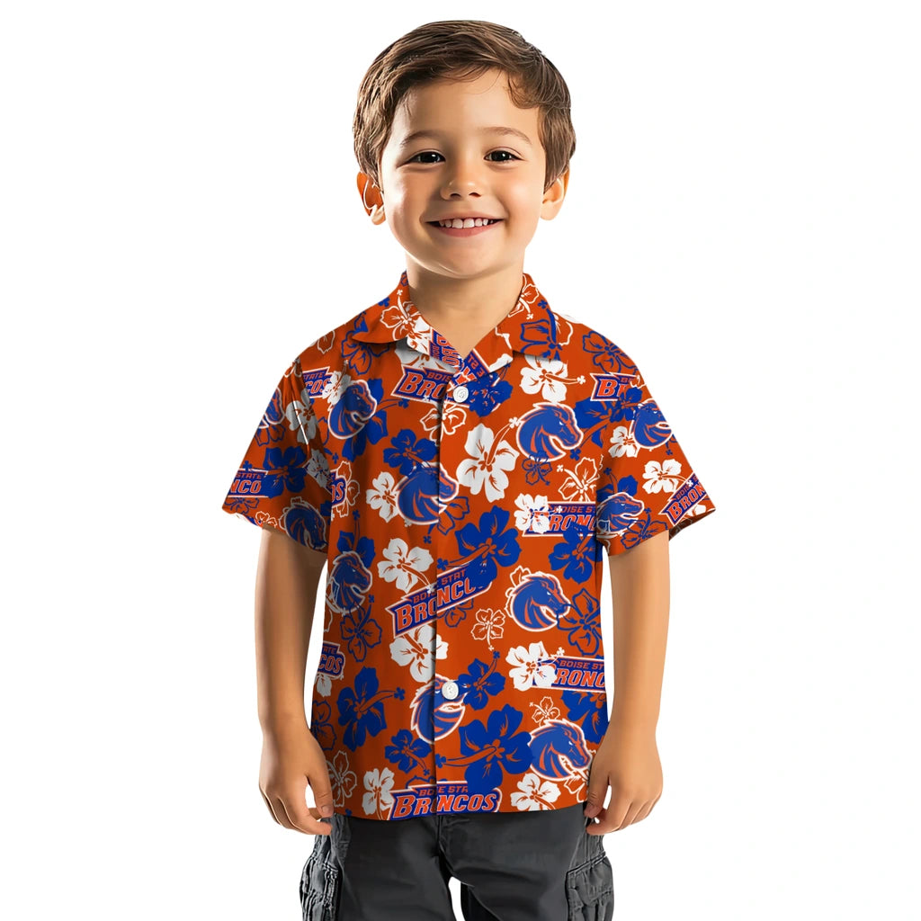 Boise State Broncos Hibiscus Bloom Hawaiian Shirt – Moonbestprint
