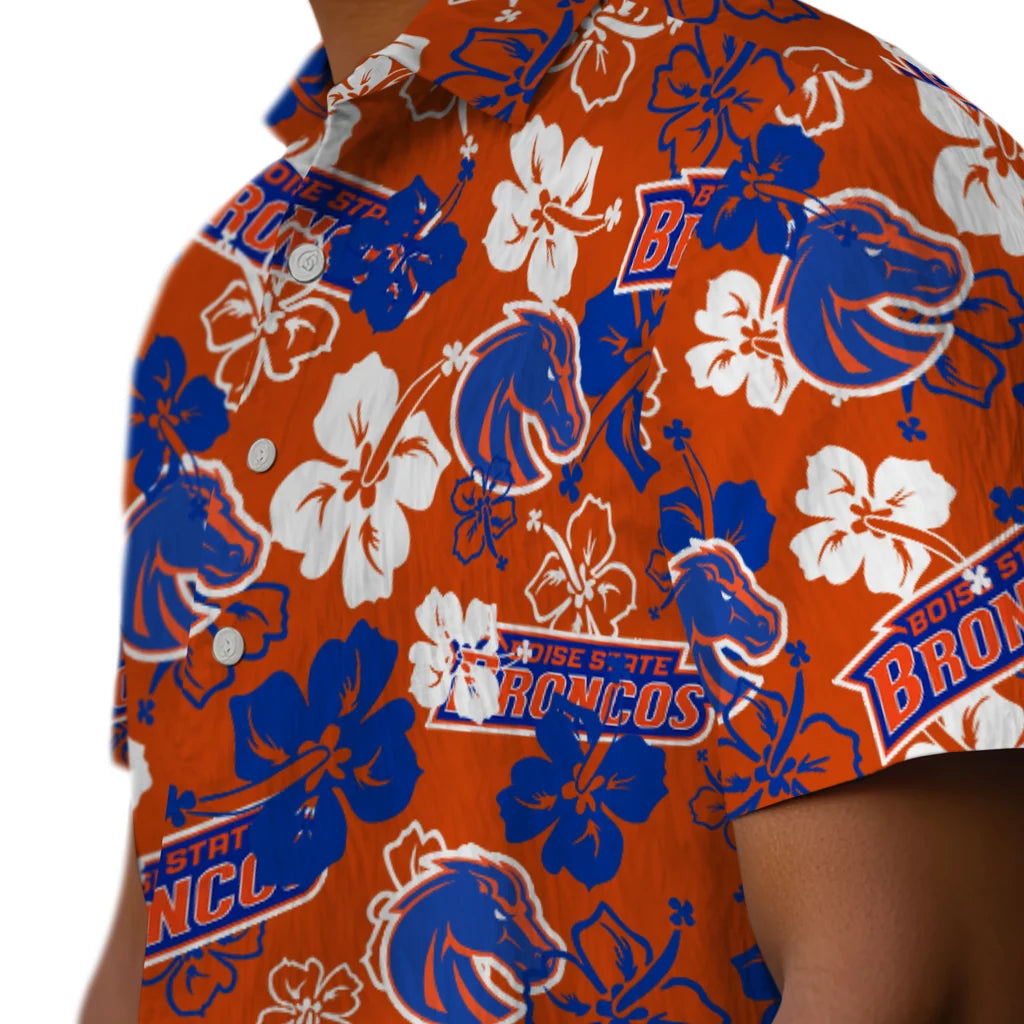 Boise State Broncos Hibiscus Bloom Hawaiian Shirt – Moonbestprint