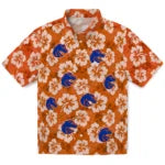 Boise State Broncos Hawaiian Shirt - Hibiscus Cluster | Moonbestprint