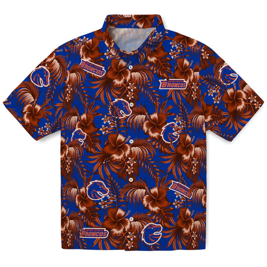 Boise State Broncos Hawaiian Shirt - Hibiscus Exotic | Moonbestprint