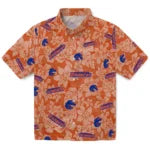 Boise State Broncos Hawaiian Shirt - Hibiscus Oasis | Moonbestprint