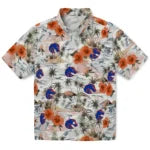 Boise State Broncos Hawaiian Shirt - Hibiscus Seaside | Moonbestprint