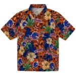Boise State Broncos Hawaiian Shirt - Hibiscus Tiki Jungle | Moonbestprint