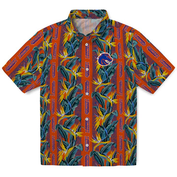Boise State Broncos Hawaiian Shirt - Paradise Vines | Moonbestprint