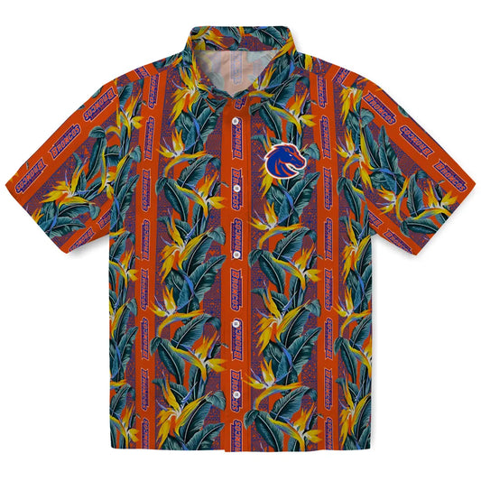 Boise State Broncos Hawaiian Shirt - Paradise Vines | Moonbestprint