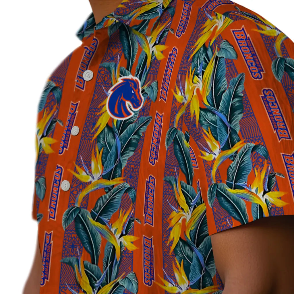 Boise State Broncos Hawaiian Shirt - Paradise Vines | Moonbestprint