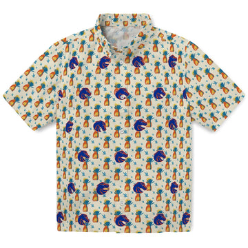 Boise State Broncos Hawaiian Shirt - Pineapple Delight | Moonbestprint
