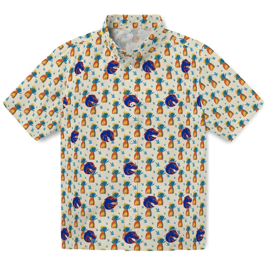 Boise State Broncos Hawaiian Shirt - Pineapple Delight | Moonbestprint