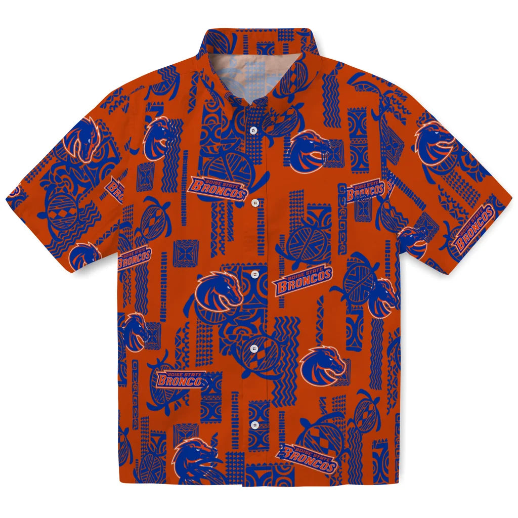 Boise State Broncos Hawaiian Shirt - Turtle Lines | Moonbestprint